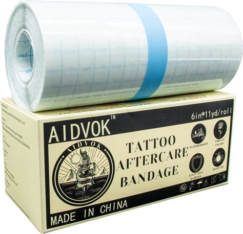 Amazon.com: Tattoo Aftercare Waterproof Bandage, 6" x11Yard ...