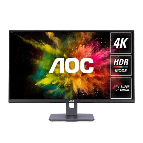 AOC MONITOR 28 IPS 4K 60Hz - จอมอนิเตอร์ ( U28P2U/BS/67 ) แถมฟรี เสื้อ ...