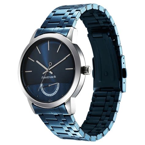 Buy Online Fastrack Opulence Quartz Analog with Date Blue Dial ...