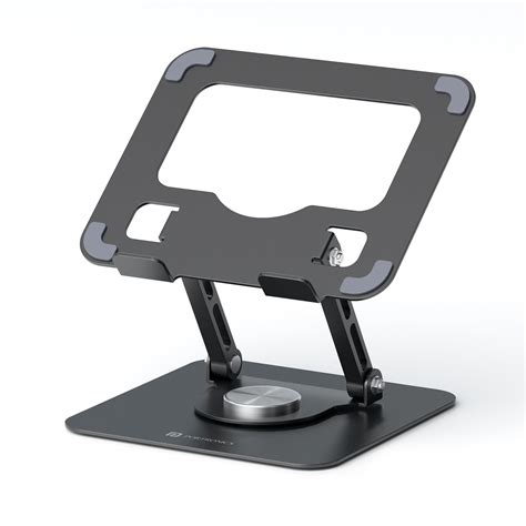 Portronics My Buddy A1, Metal Tablet Stand, 360° Rotating Base, Height ...