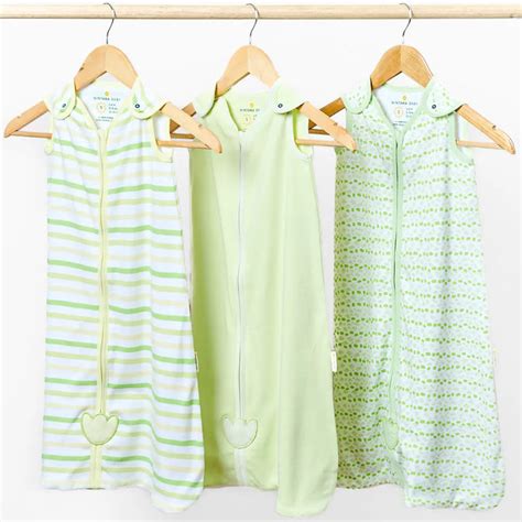Organic Cotton Baby Sleep Sack 0.5 TOG - Set of 3 | Buy Baby Wearable ...