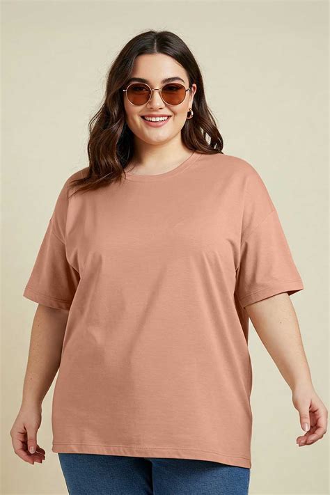 Cork Plain Plus Size T-shirt – Juneberry