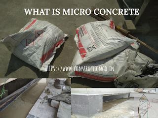 Micro concrete and reinforced concrete - ConstructionGo – Construction ...