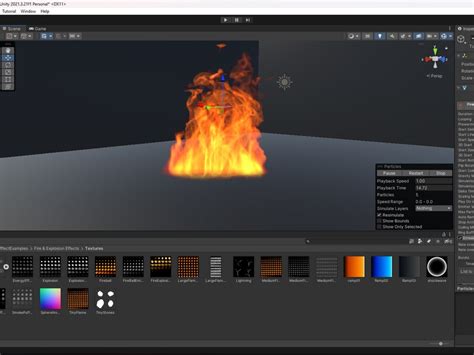 Unity 2D Particle System 的图像结果