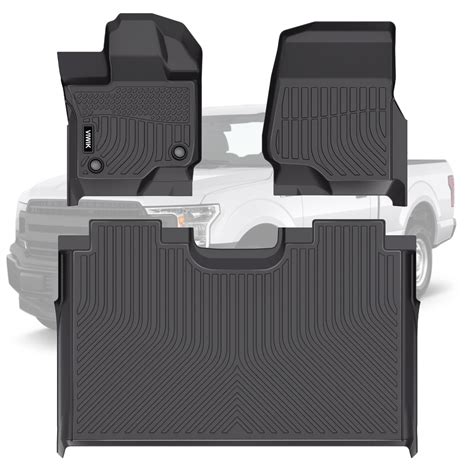 VIWIK Floor Mats Compatible for Ford F150 2015-2025 SuperCrew/Crew Cab ...