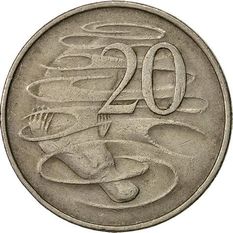 Twenty Cents 1967, Coin from Australia - Online Coin Club
