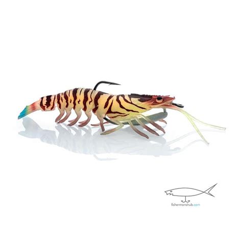 Chasebaits Flick Prawn Sof Bait Lure With Jig Head | Sinking | 4.9 Inc