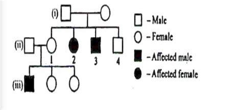 Based on the pedigree chart given answer: If individual 11 marries ...