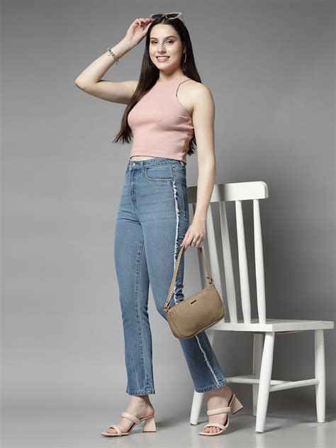 Smart Flared High-Rise with Side Stripe Jeans