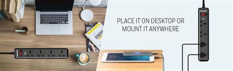 Honeywell Surge Protector, 4 Universal Sockets,15000Amp, 2 Meter Cord ...