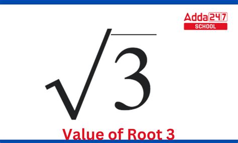 Value of Root 3 | Root 3 Value | √3 Value | Under Root 3 Value