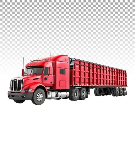 Hauling cargo bay vehicle on transparent background | Premium AI ...