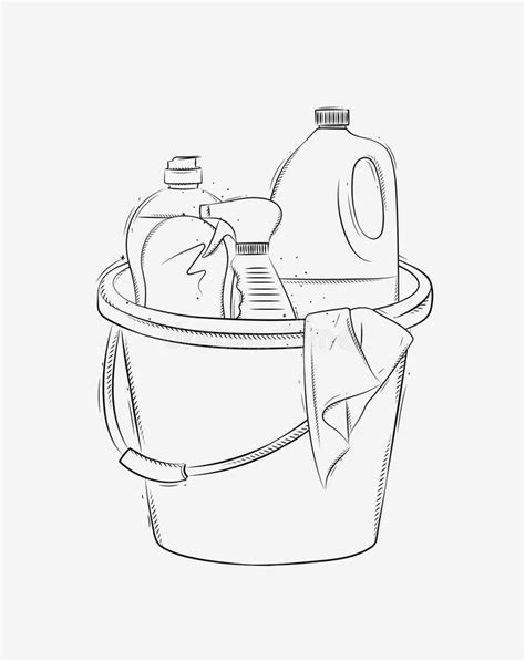 Image result for Cleaning Tools Drawing