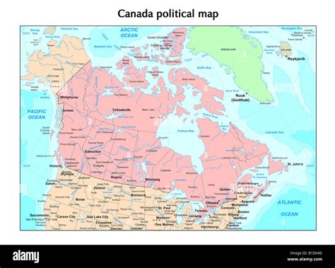 Detailed Map Of Canadian Provinces