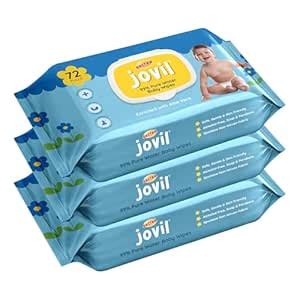 Amazon.in: Buy Selzer Jovil Soft Cleansing Baby Wipes with Lid | 72 ...