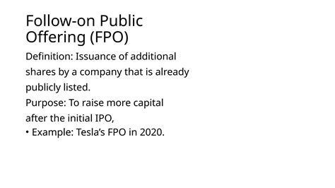 Basics of Securities Market - Types of Public issue and pricing | PPTX