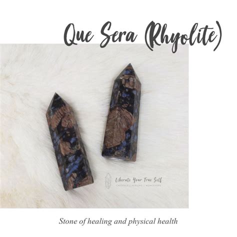 Que Sera Meaning | Crystals and gemstones, Rhyolite, Gemstones