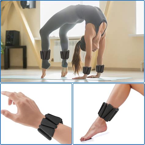 Buy Adjustable Ankle Weights for Women Men Kids, Biupky 1 Pair 2 lb ...