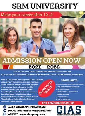 ADMISSION OPEN FOR MBA DISTANCE EDUCATION IN SRM UNIVERSITY In ...