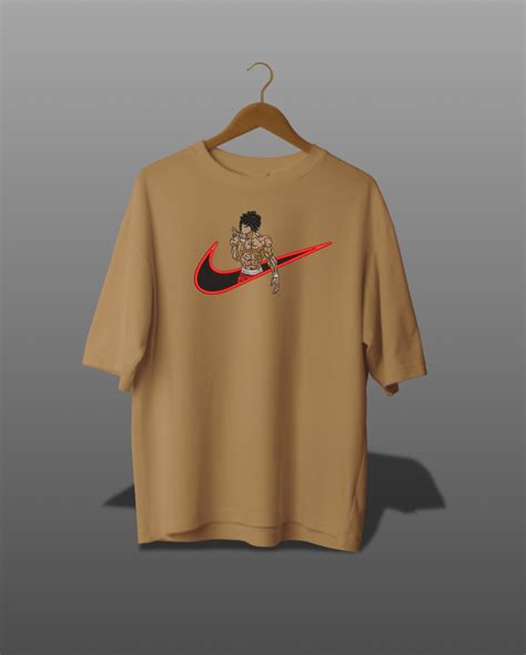 Baki Nike Oversized Embroidered T-shirt (Heavyweight) - NIKZZFASHION
