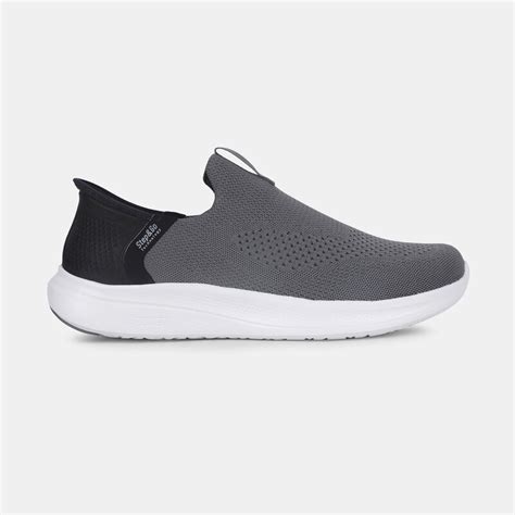 Power grey textile walking and sports slip-on shoes for men | Bata
