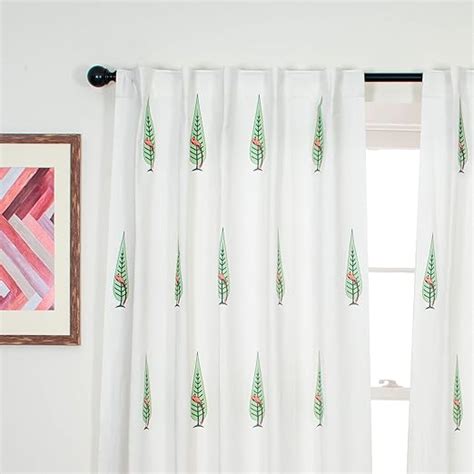 Buy Tranquebar Curtain Co. Back Tab Window Curtain - Room Darkening,152 ...