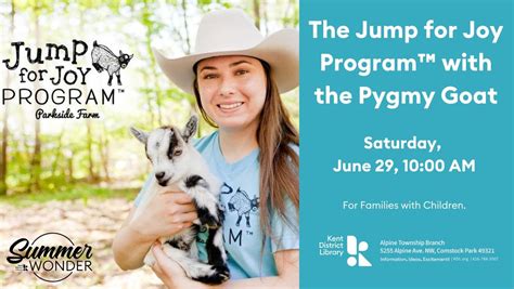 The Jump for Joy Program™ with the Pygmy Goat, 5255 Alpine Ave NW ...