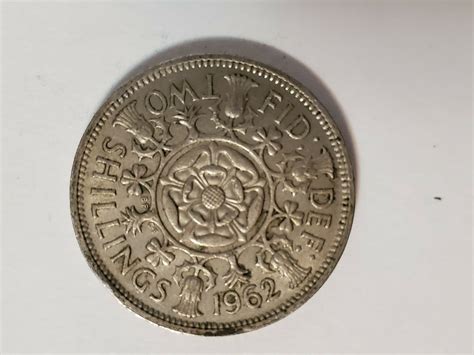 1962 Dei Gratia Regina Elizabeth II Two Shillings Coin - Great ...
