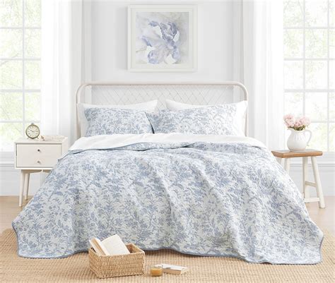 Laura Ashley Blue And White Comforter Set at Caitlyn Tooth blog