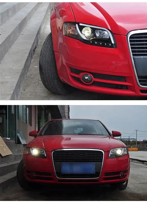 Audi A4 Headlights 2005-2008 A4L B7 LED Headlight DRL Hid Head lamp ...