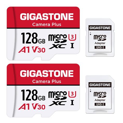[Gigastone] 128GB Micro SD Card 2 Pack, Camera Plus, UHS-I U1 Class 10 ...