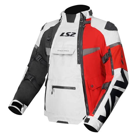 LS2 JACKET X-MASTER MAN BLACK GREY RED – ls2helmetsindia