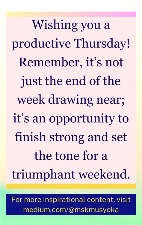 Thursday Motivational Quotes For Work: Boost Your Hustle! - Astylish ...