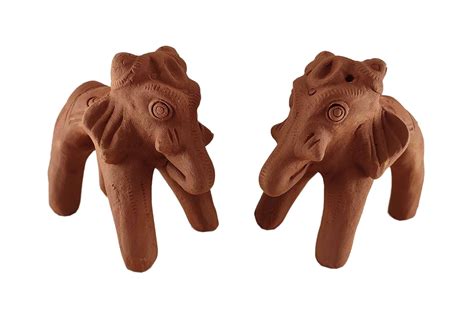 Buy SHREE GANESH ENTERPRISES Majestic Terracotta Elephant Statue ...