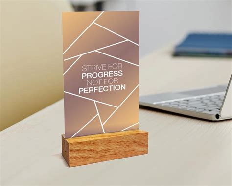 Inspirational Glass Display: Progress – Motivational Gifts