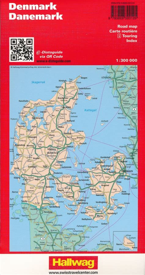 Denmark - Road Map - Hallwag