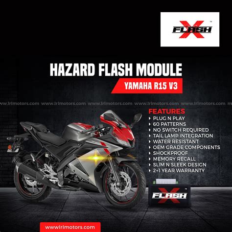 Yamaha r15 v3 Flash X Hazard Flash Module, Blinker,Flasher – LRL Motors