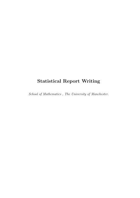 Image result for Example of Statistical Report Writing