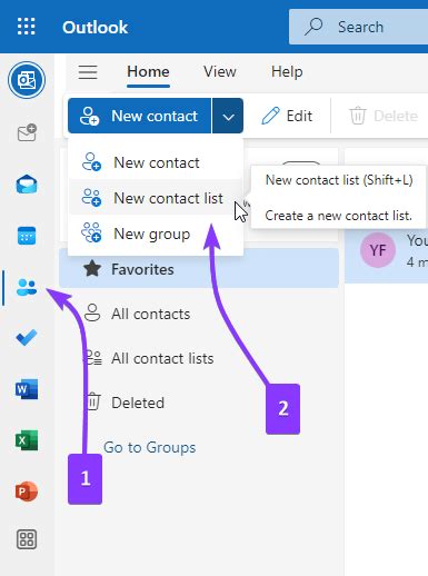 Image result for Create Outlook Distribution List