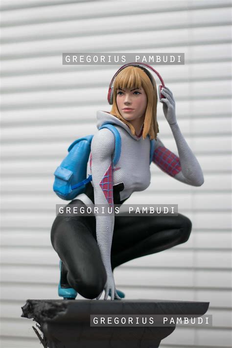 Spider-Gwen Fan Art Statue 3d Printable 3D model 3D printable | CGTrader