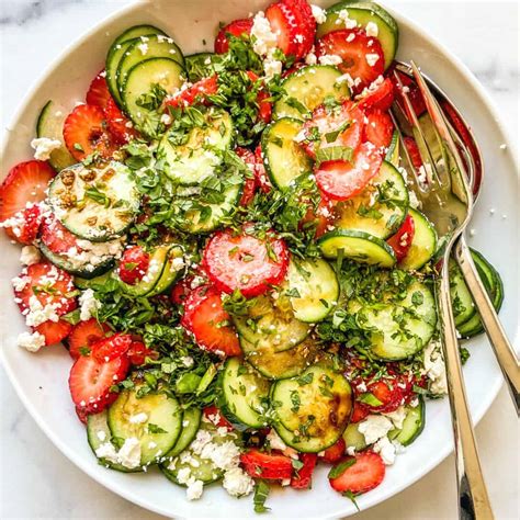 Strawberry Cucumber Salad