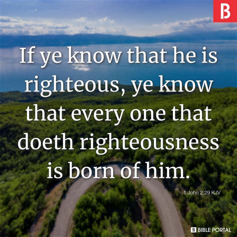 1 John 2:29 KJV picture - Bible Image- Bible Portal