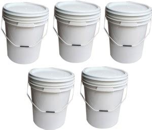 V L POLYMERS Plastic Unbreakable Buckets with Air Tight Leak Proof Lid ...