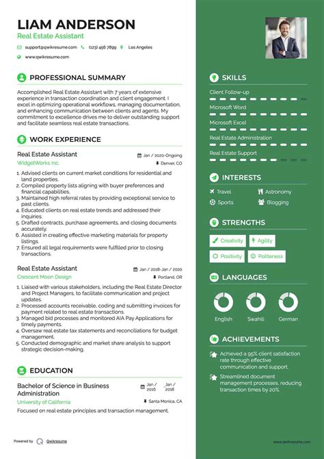 Real Estate Administrative Assistant Resume - BertWinter Blog