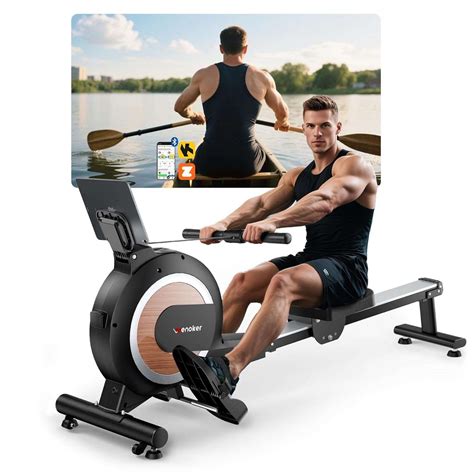 Wenoker Rowing Machine APP Compatible，Indoor Exercise Equipment for ...