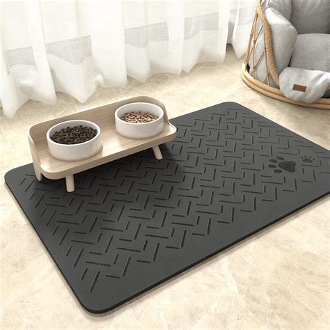 Amazon.com: MontVoo-Absorbent Pet Feeding Mat-No Stains Quick Dry Dog ...