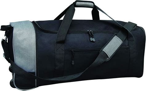Rolling Duffle Bag with Wheels, 23 inch Water-Resistant Wheeled Duffle ...