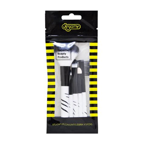 JESSAMY SET DE BROCHAS CHICO ZEBRA X 5 PZAS. - Distriperf