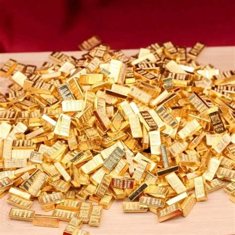 2025 New Design Fake Gold Bar Realistic Replica Gold Brick Bullion ...
