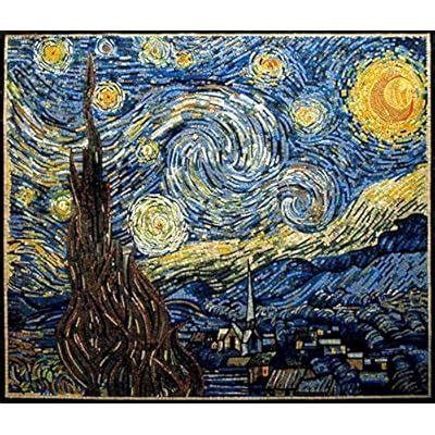 Buy Vincent Van Gogh -Starry Night Reproduction Mosaic | Mosaic Designs ...
